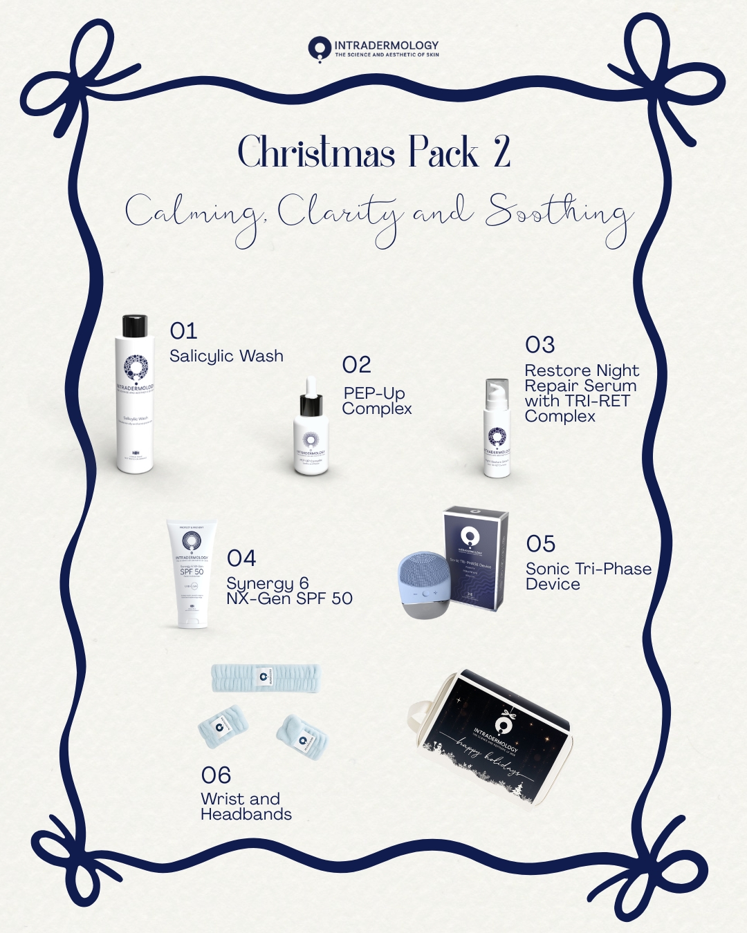 Intradermology Christmas Pack 2 Calming, Clarity and Soothing